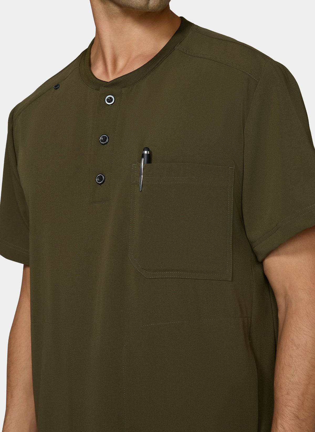 Koi Next Gen Flex Forward Scrub Top - Olive