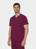 Koi Solis Caldwell Scrub Top - Wine