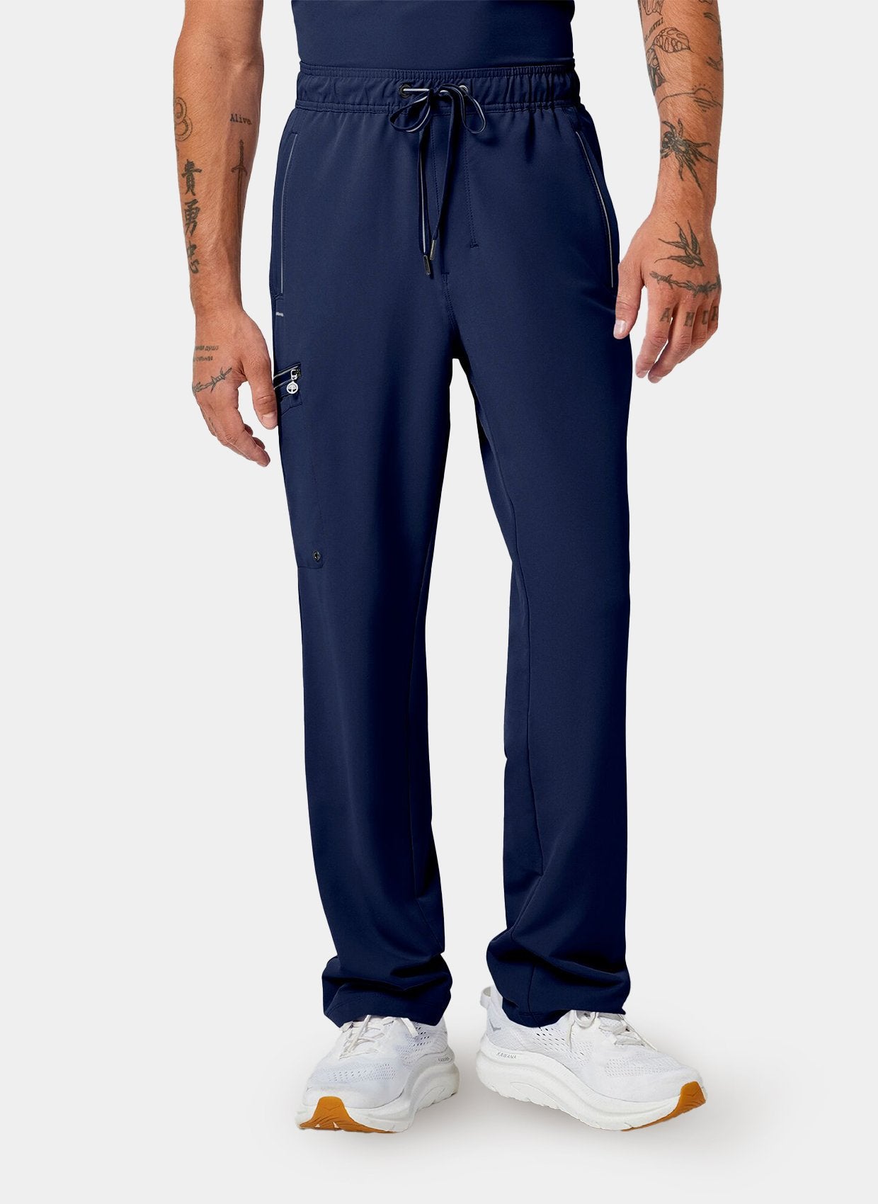 mens scrub trousers healing hands noah navy