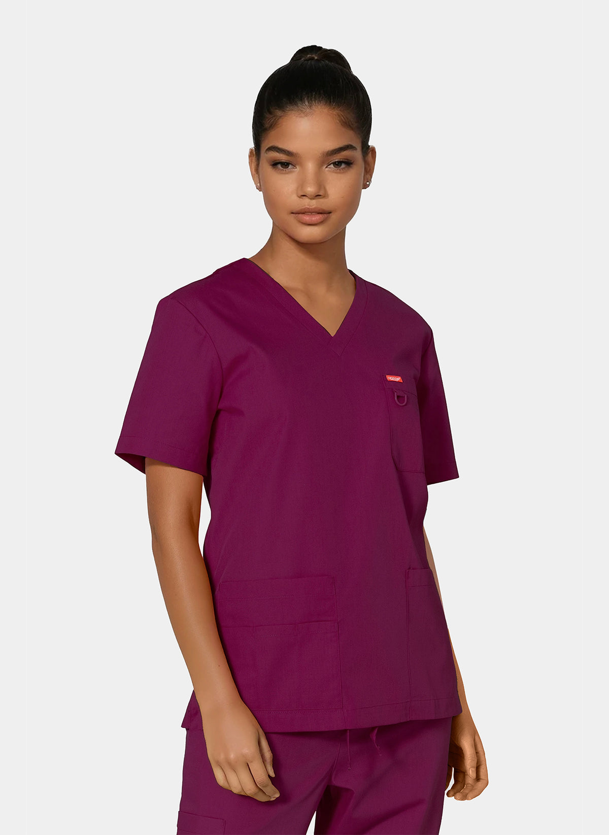 Unisex Orange Standard Balboa Scrub Top - Wine – Happythreads UK