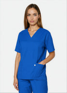 HappyFIT Unisex Scrub Top - Royal