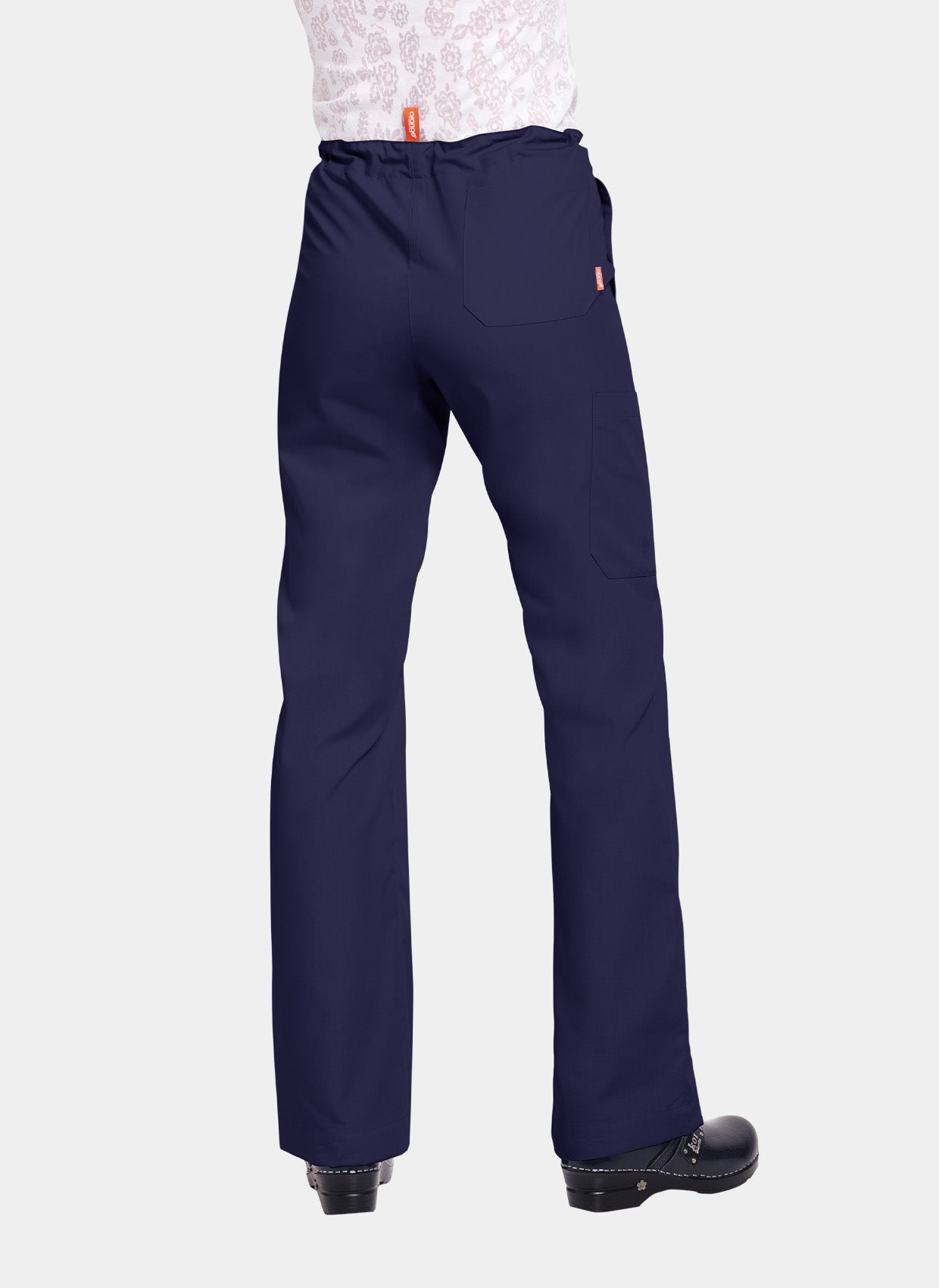 Orange Standard Unisex Scrub Set - Navy