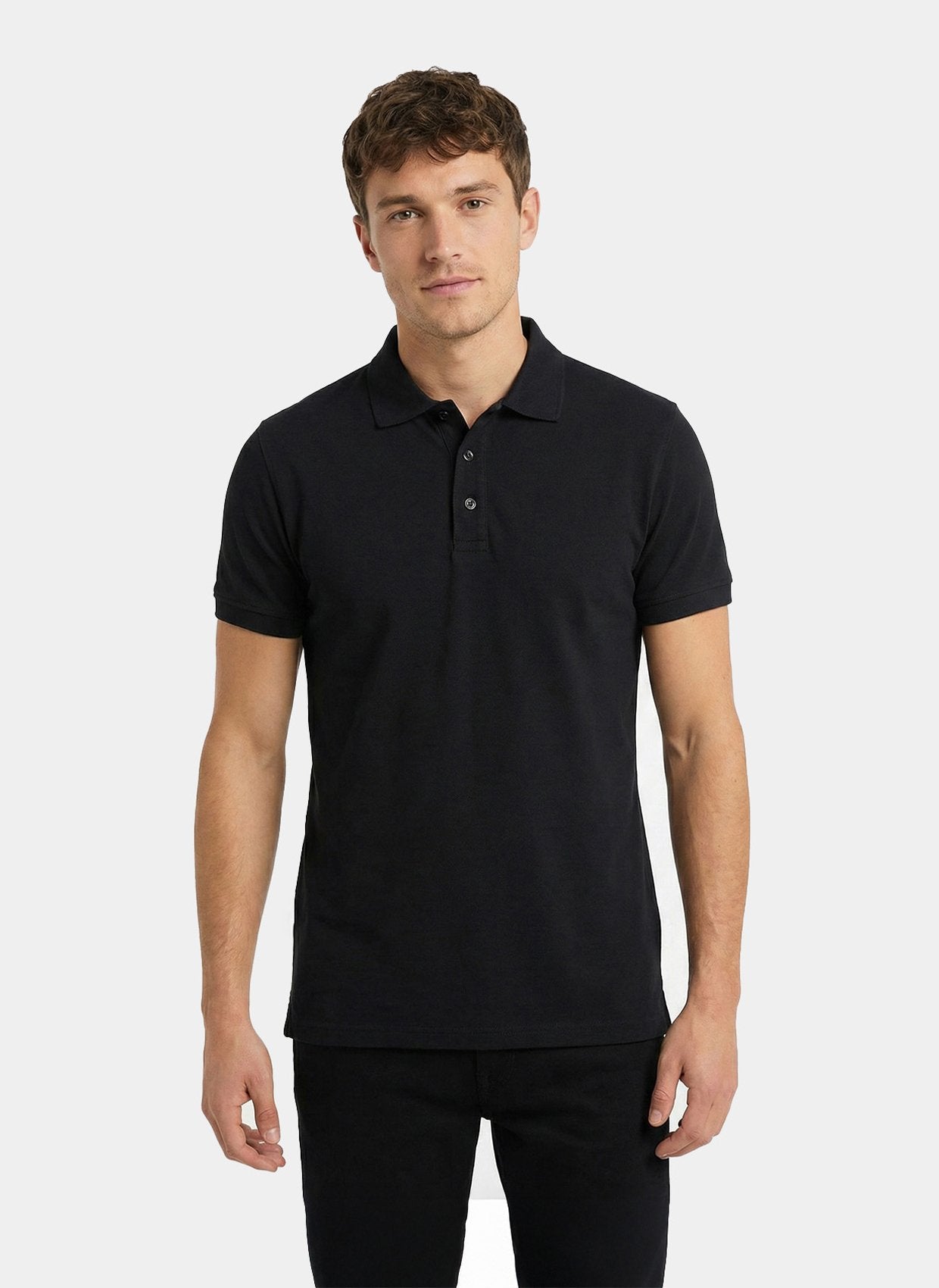 unisex short sleeve polo shirt velilla gibson black
