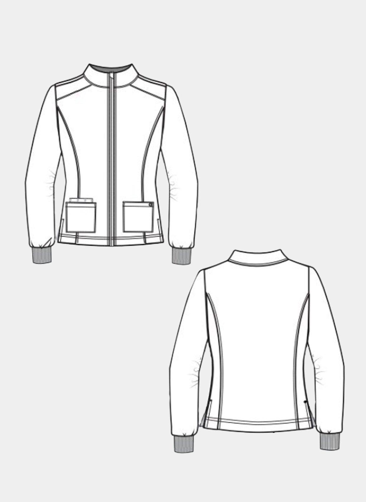 womens jacket koi cureology geneses sketch