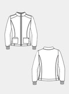 womens jacket koi cureology geneses sketch