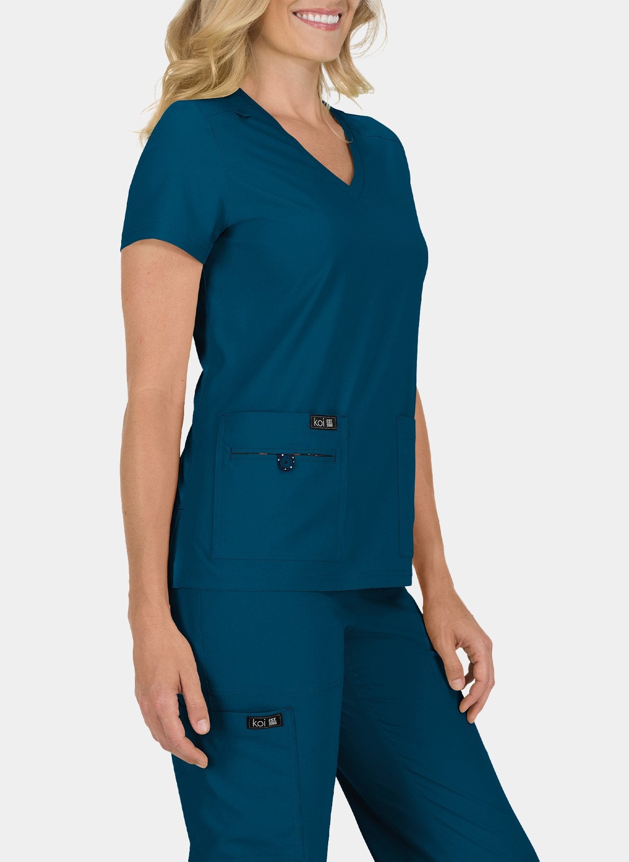 womens-koi-basics-becca-scrub-top-caribbean-4