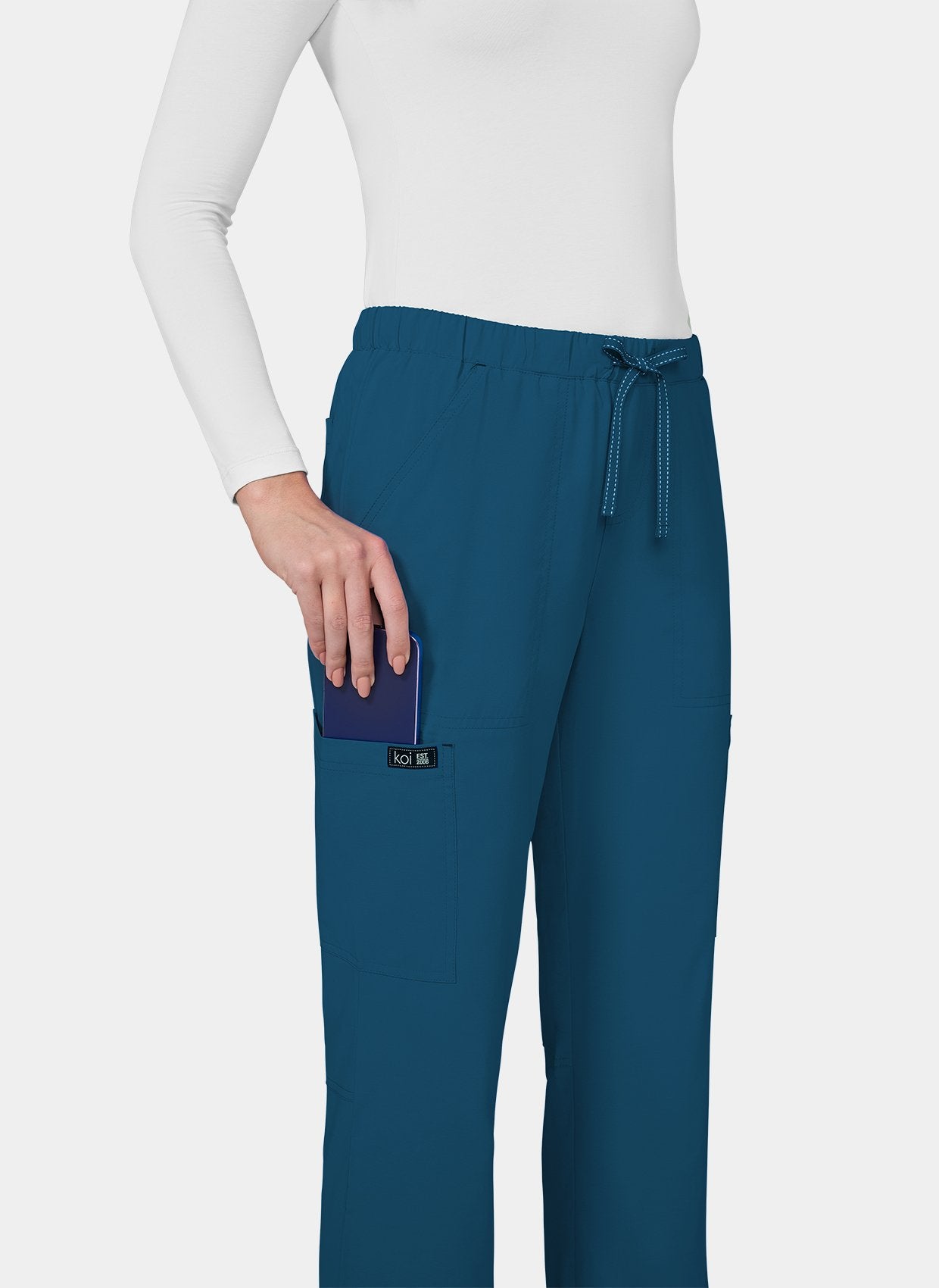 Koi Basics Holly Scrub Trousers - caribbean