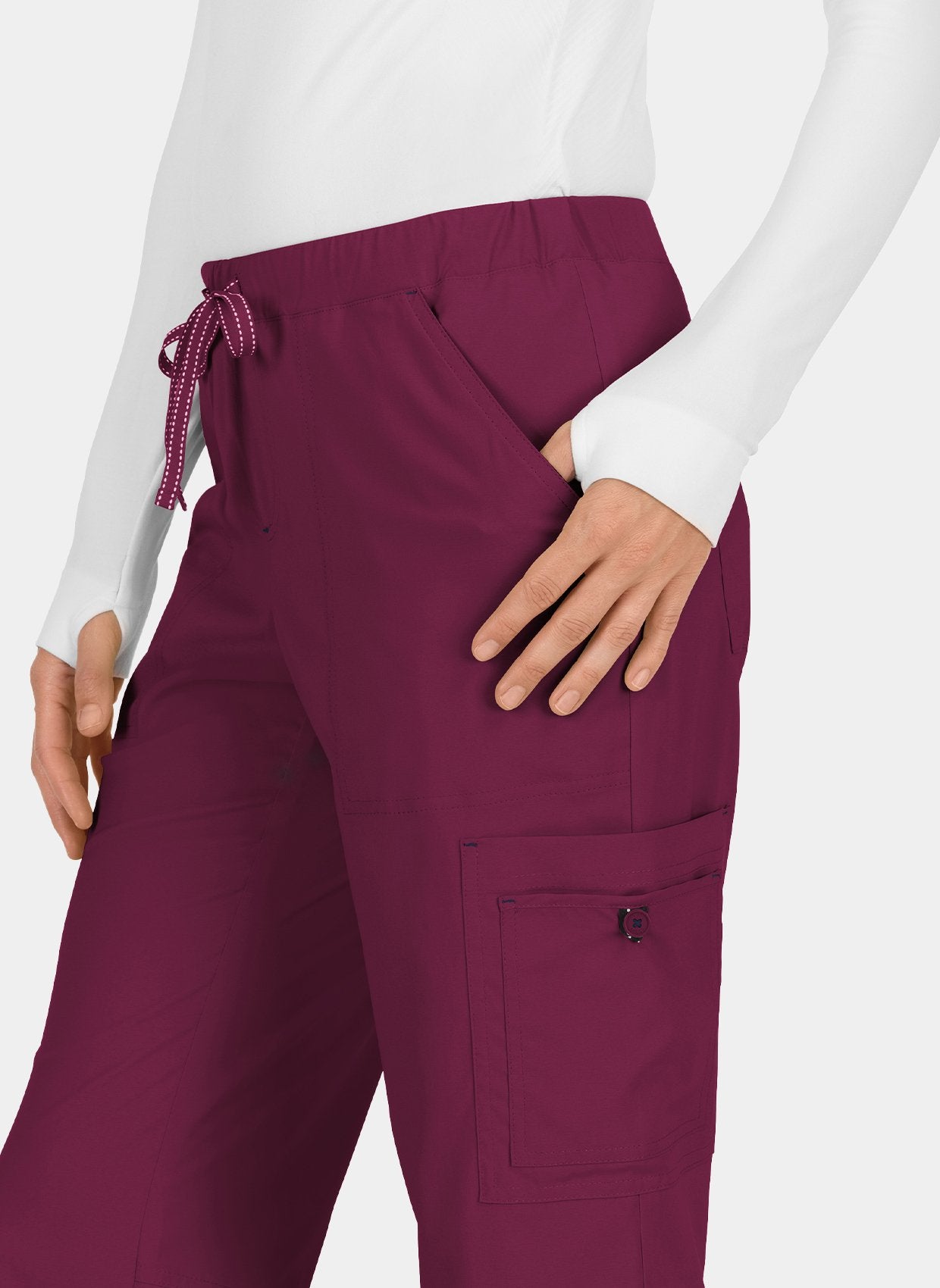 Koi Basics Holly Scrub Trousers - wine