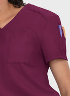womens-koi-cureology-aura-scrub-top-wine-3