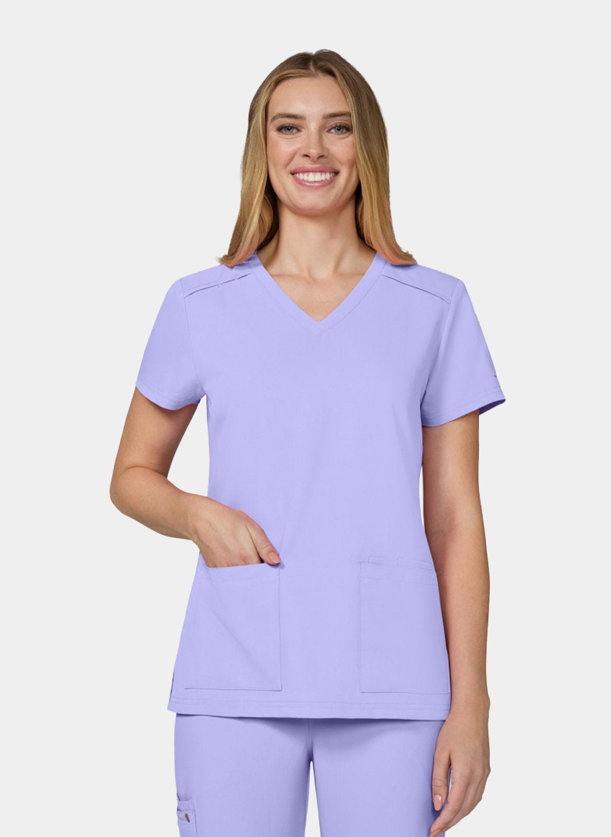 Womens Scrub Top Koi Cureology Cardi - Digital Lavender