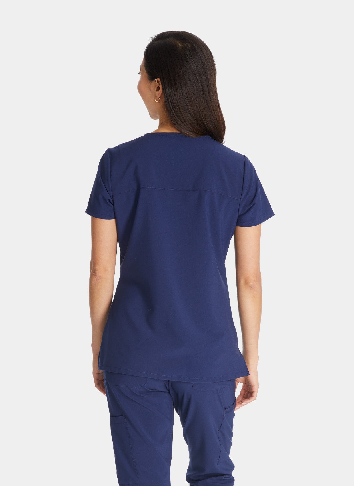 Dickies EDS Essentials Women's Mock Wrap Scrub Top DKE625 - Navy