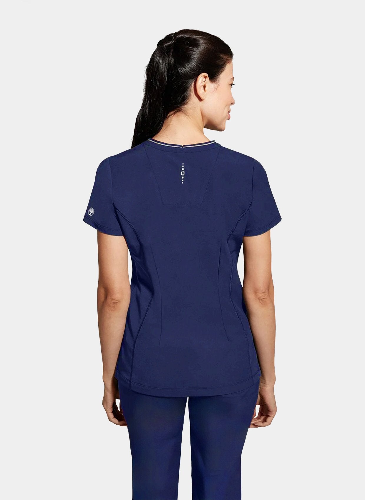 womens scrub top healing hands 360 sonia navy