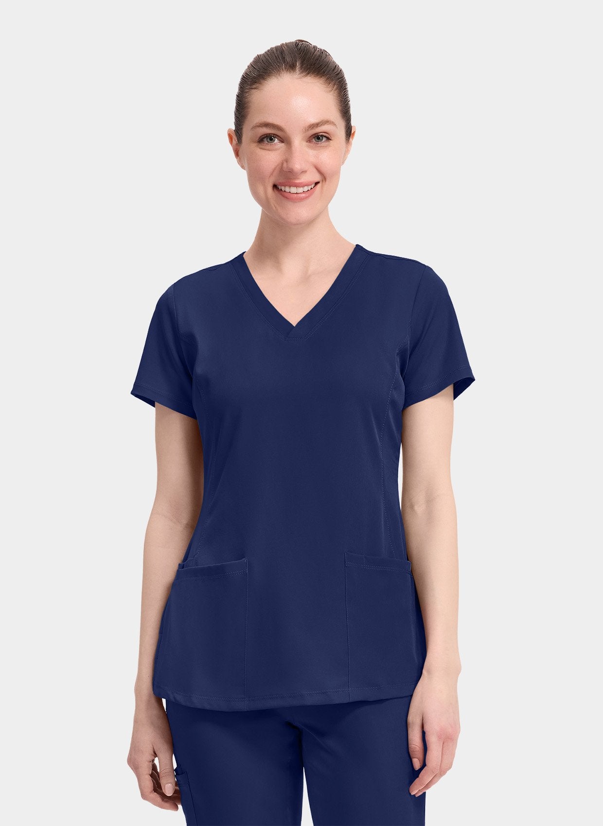 Healing Hands Monica Scrub Top - Navy