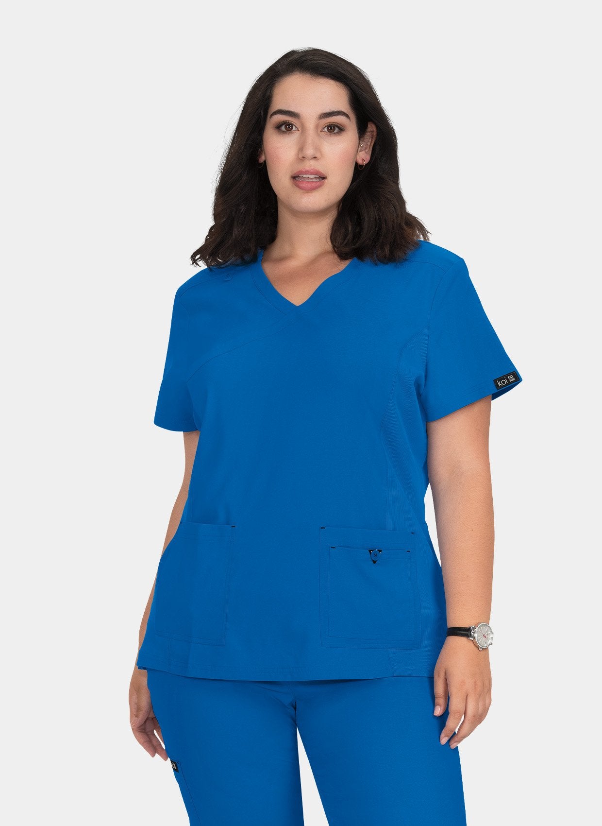 Koi Basics Katie Scrub Top -  Royal