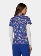 Womens Scrub Top Koi Basics Leslie - capybara