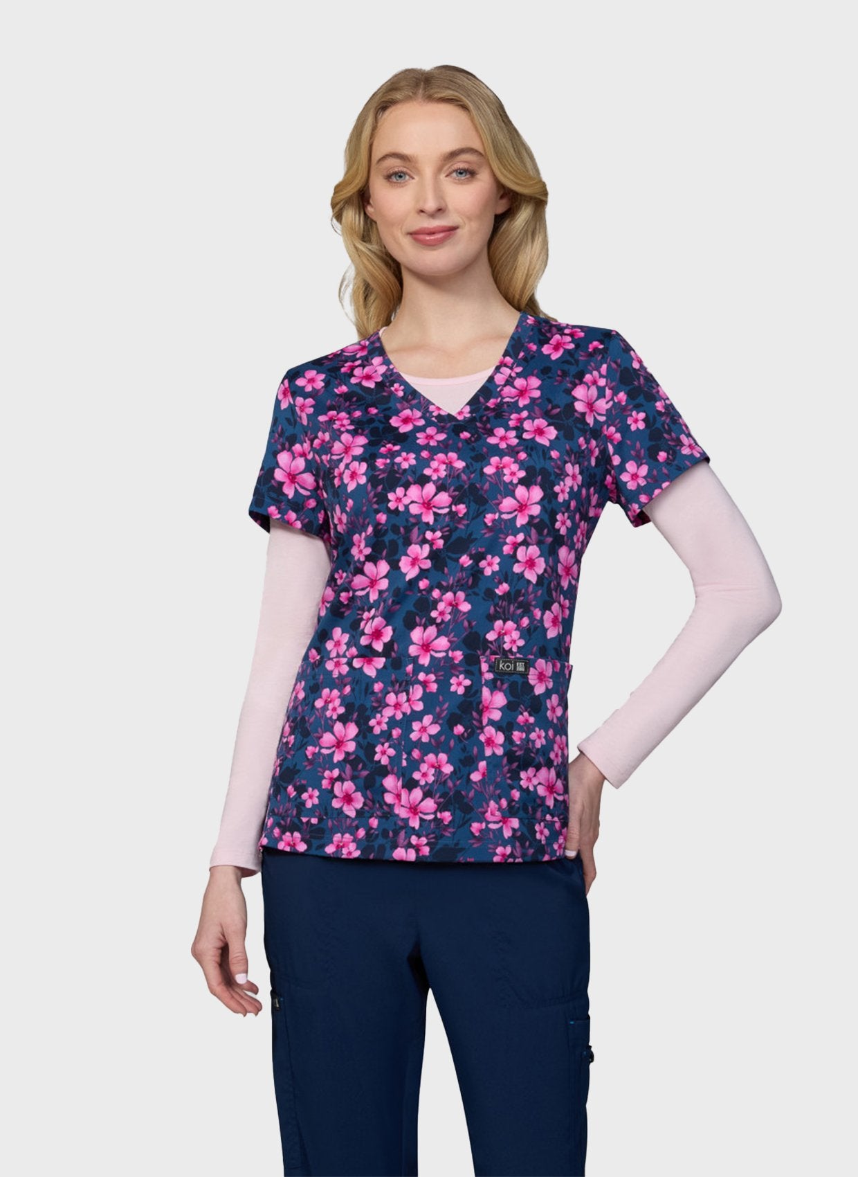 womens-scrub-top-koi-basics-leslie-petals-and-bloom