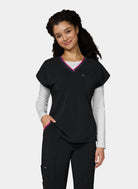 Womens Scrub Top Koi Basics McKenna - Black