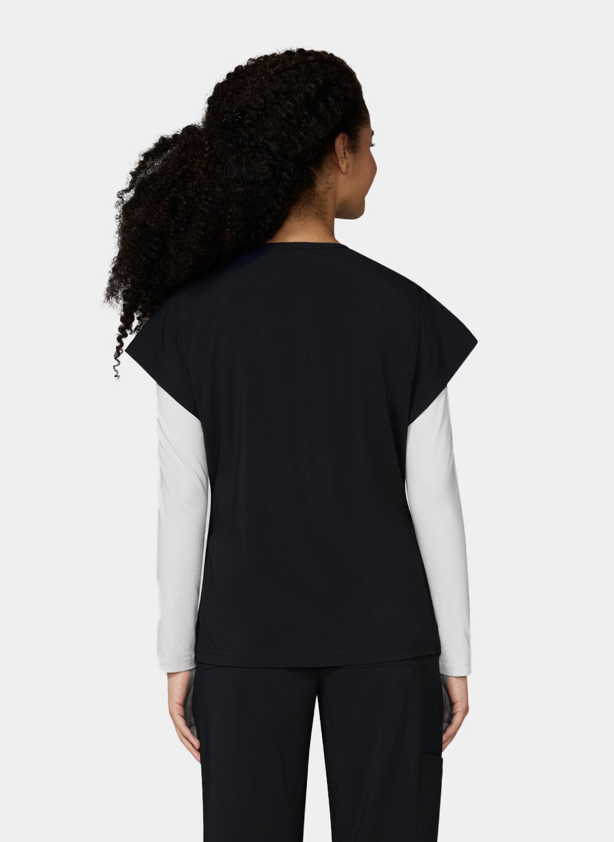 Womens Scrub Top Koi Basics McKenna - Black