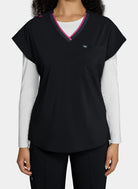 Womens Scrub Top Koi Basics McKenna - Black