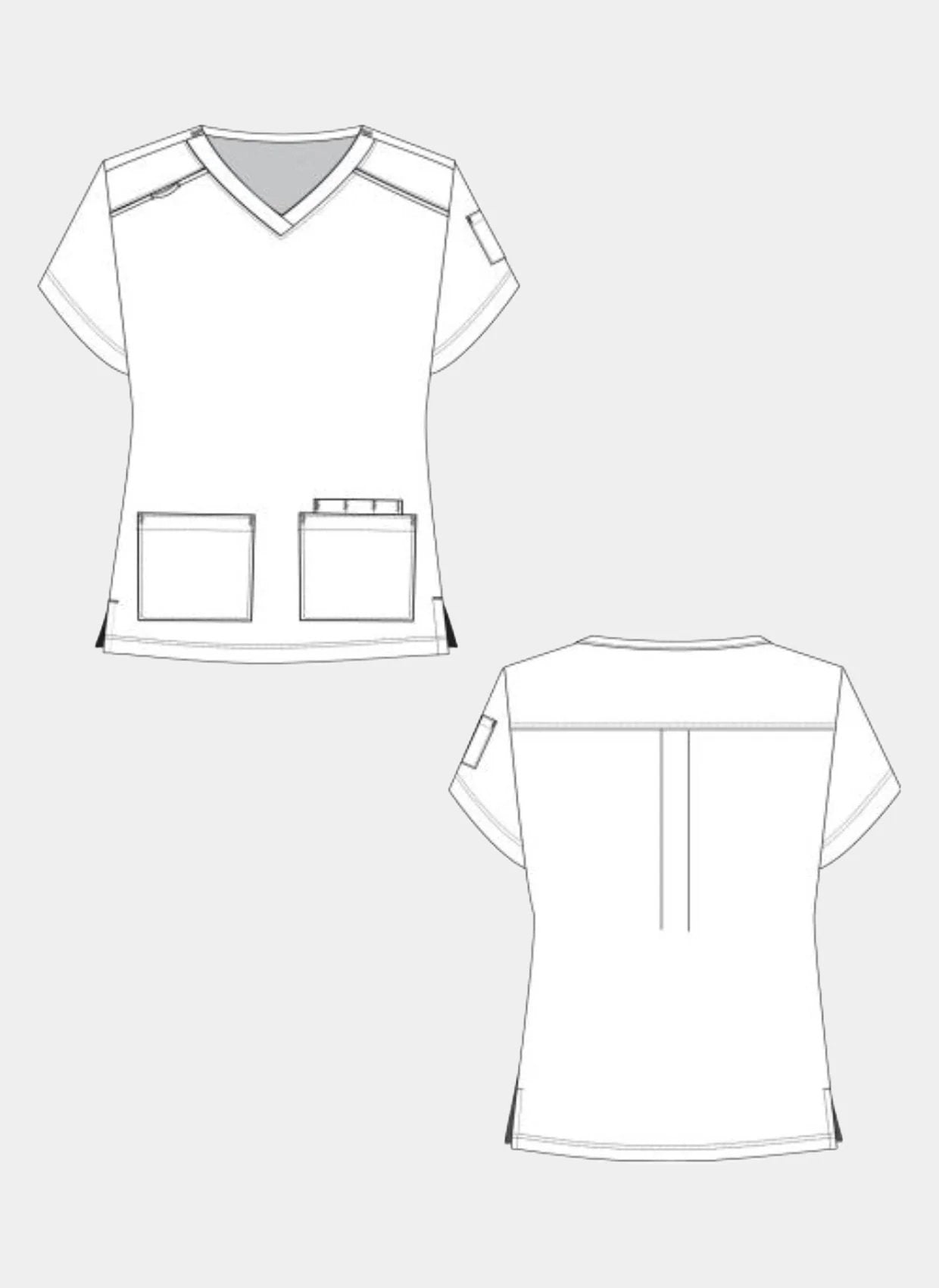 womens-scrub-top-koi-cureology-cardi-sketch