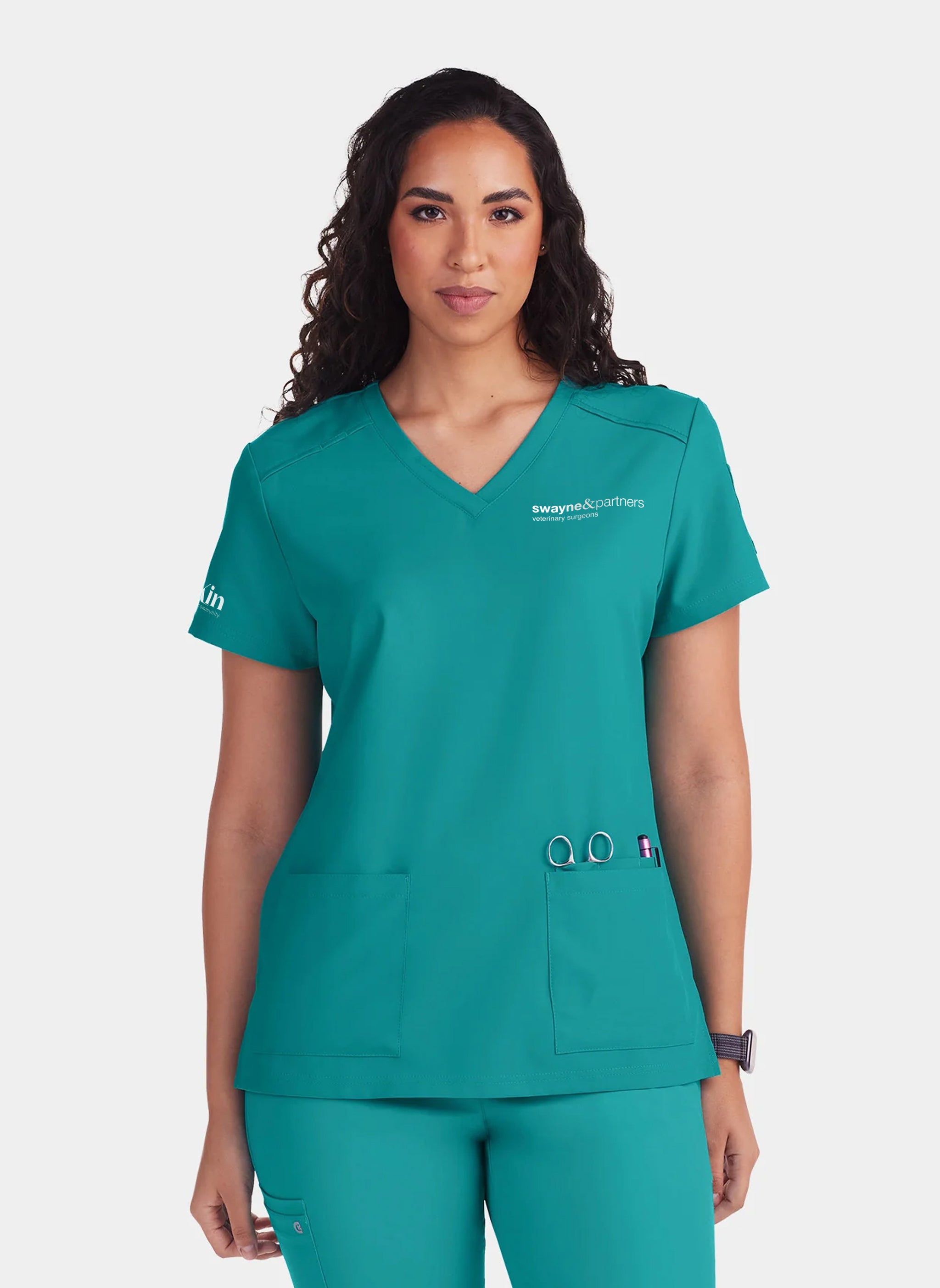 Kin Swayne & Partners - Koi Cureology Cardi - Teal
