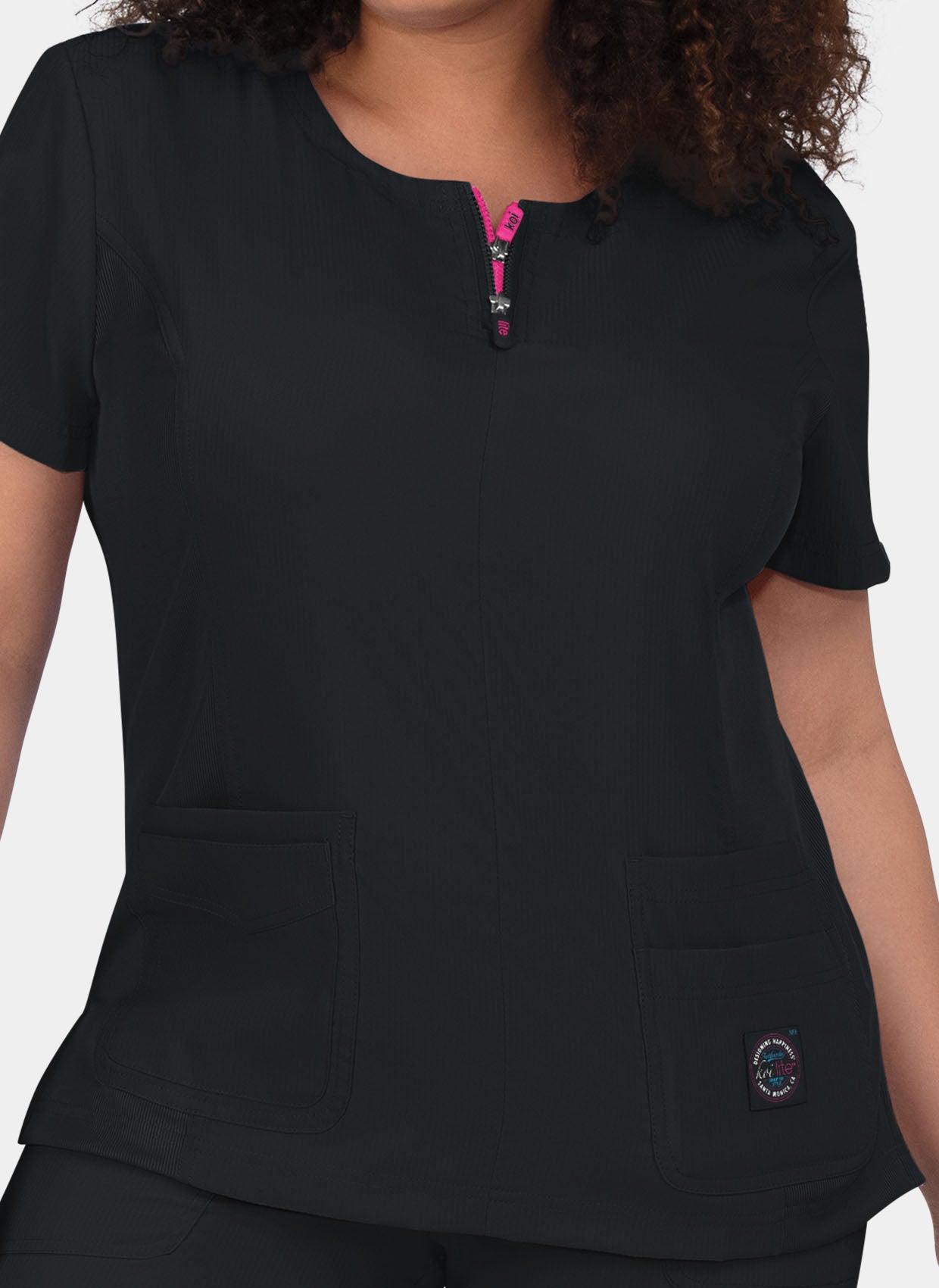 Koi Lite Serenity Scrub Top - Black