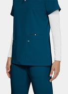 Koi Next Gen Hustle And Heart Scrub Top- Caribbean