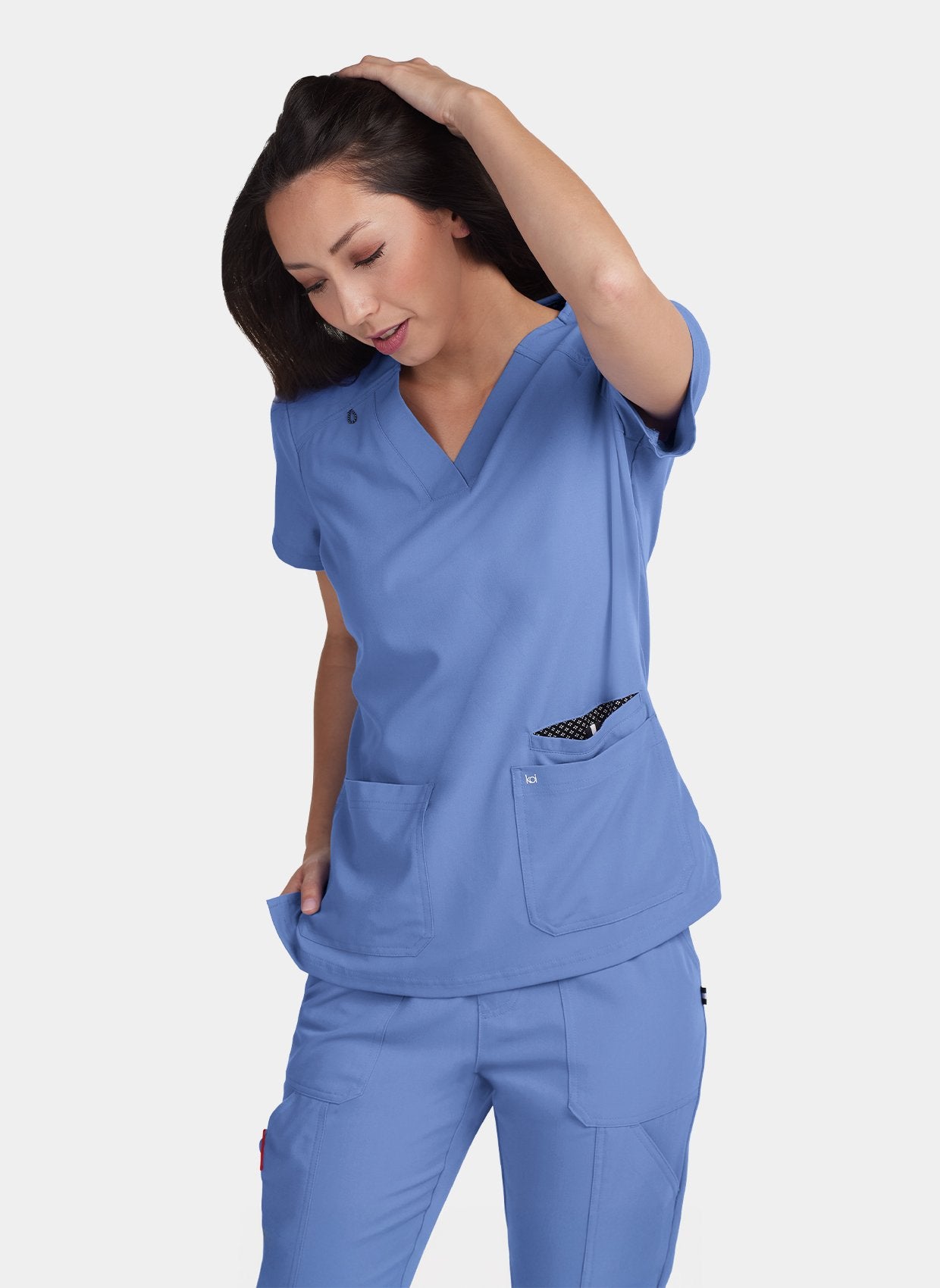 Koi Next Gen Hustle And Heart Scrub Top-True Ceil