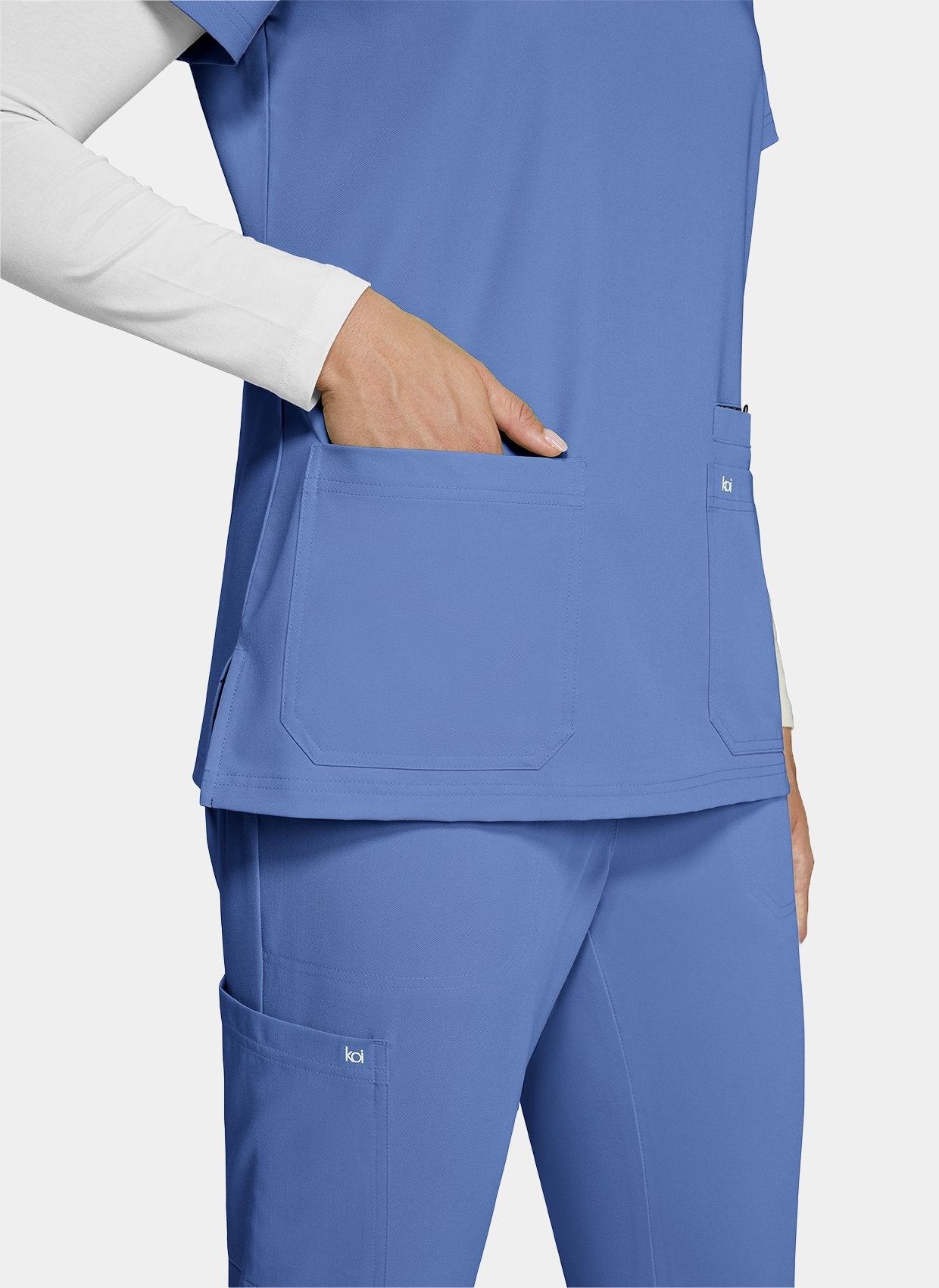 Koi Next Gen Hustle And Heart Scrub Top-True Ceil