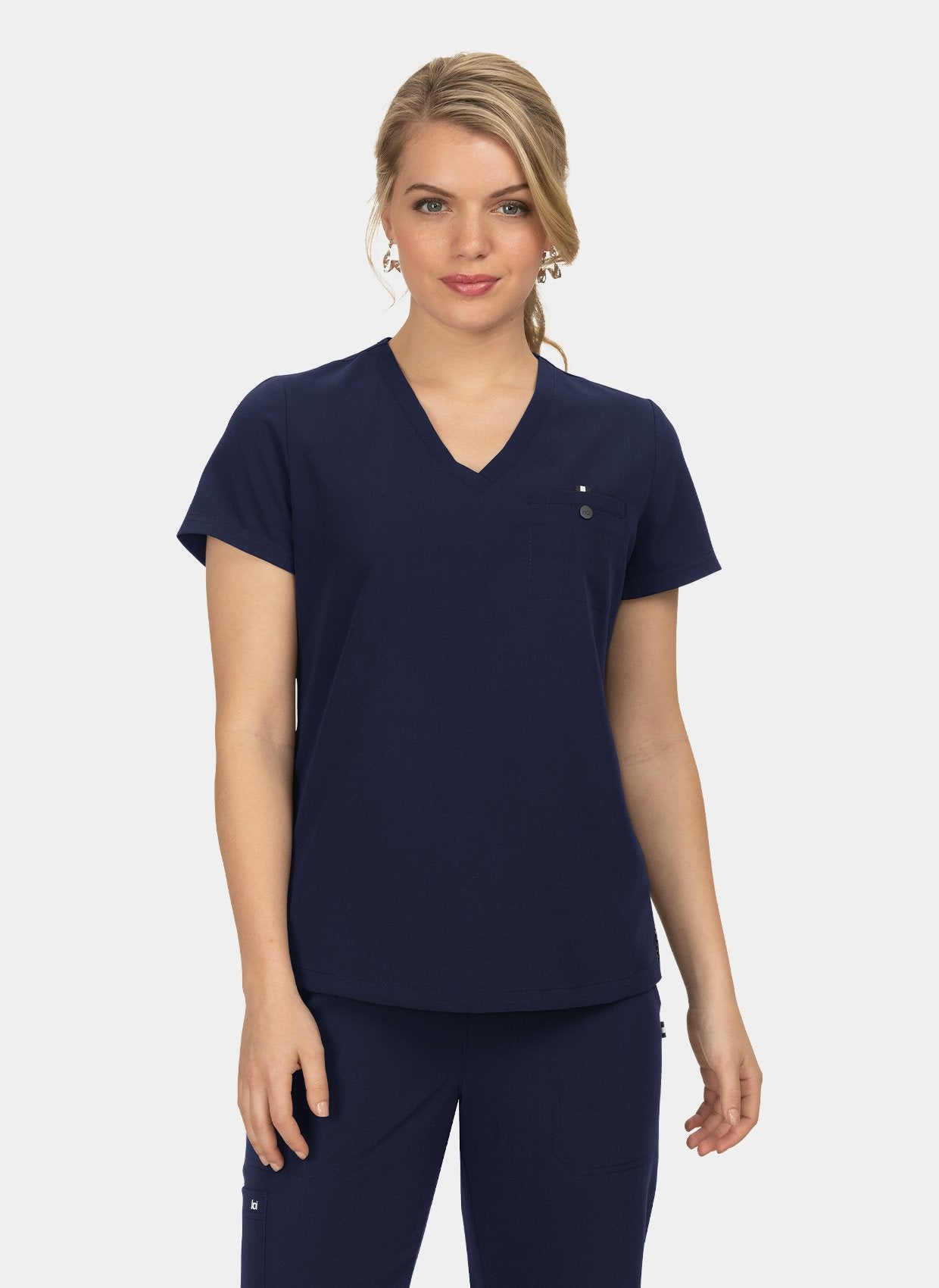 Koi Next Gen Ready To Work Scrub Top - Navy