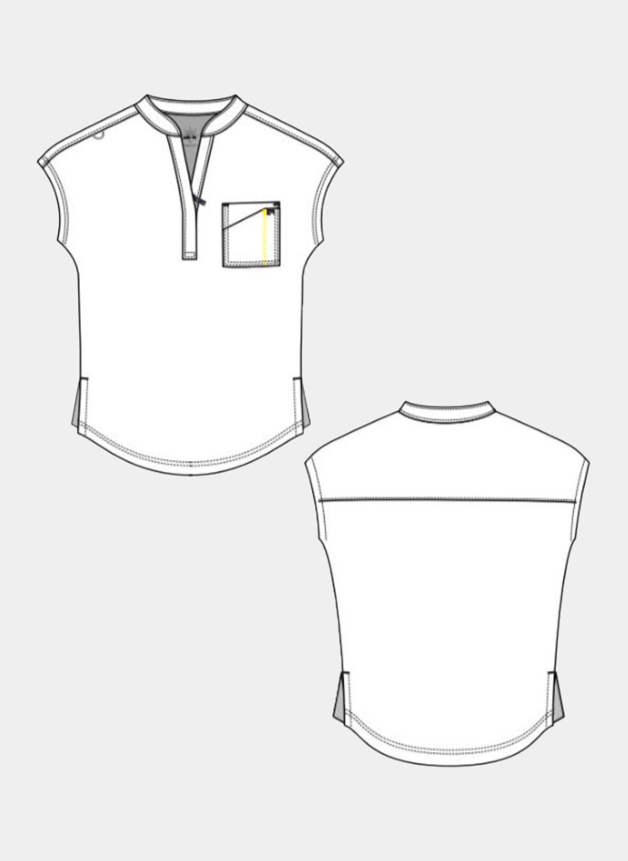 Koi Solis Catrin Scrub Top - Sketch